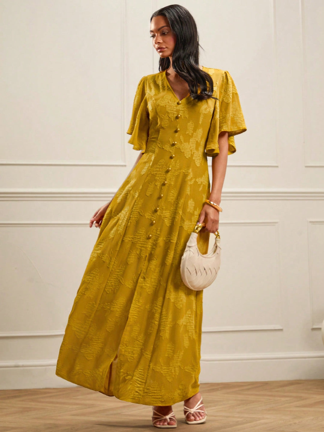 Rochie maxi SHEIN, galben