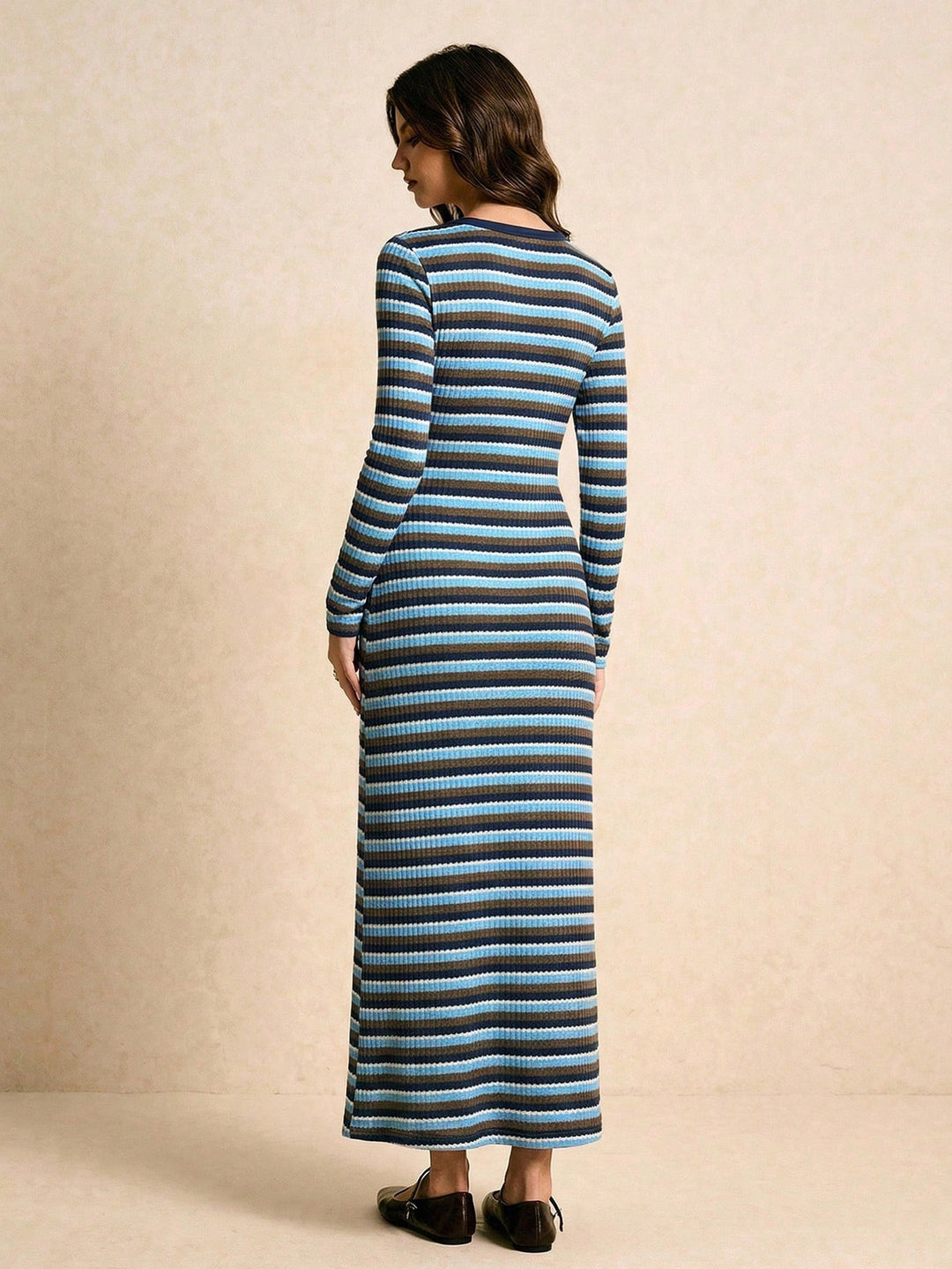 Rochie maxi SHEIN, mix culori