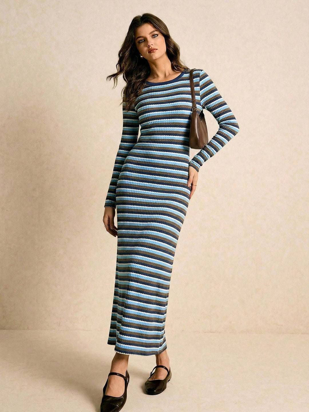 Rochie maxi SHEIN, mix culori