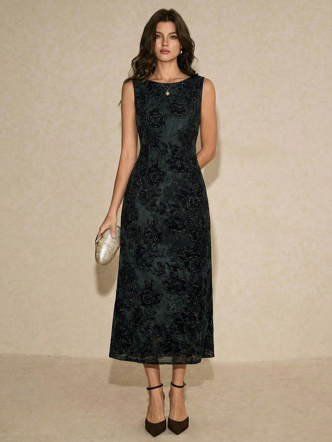 Rochie maxi SHEIN, negru