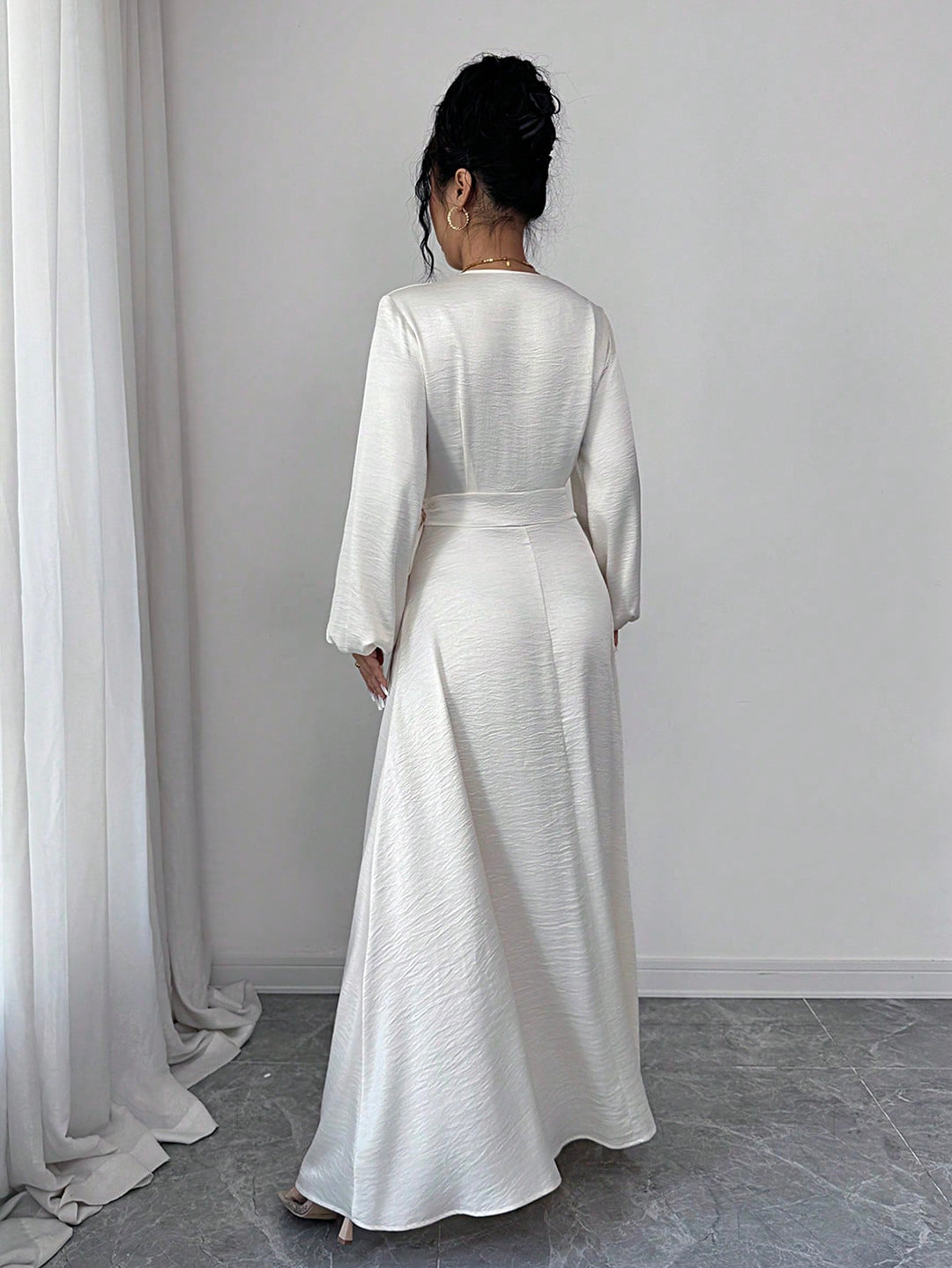 Rochie maxi SHEIN, bej