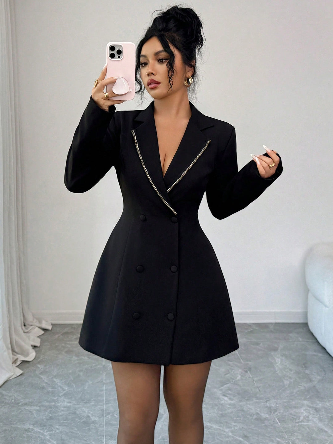 Rochie scurtă SHEIN, negru
