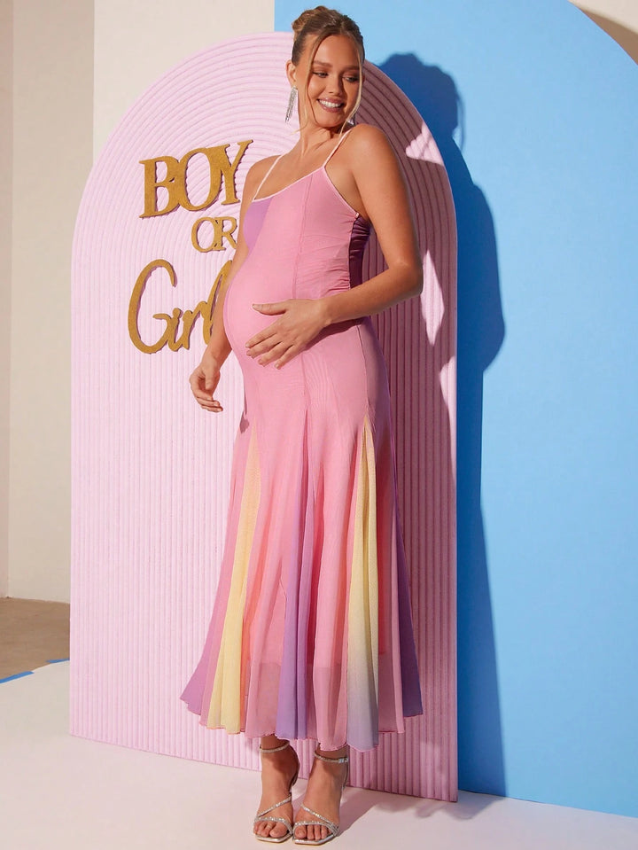 Rochie maxi SHEIN, roz