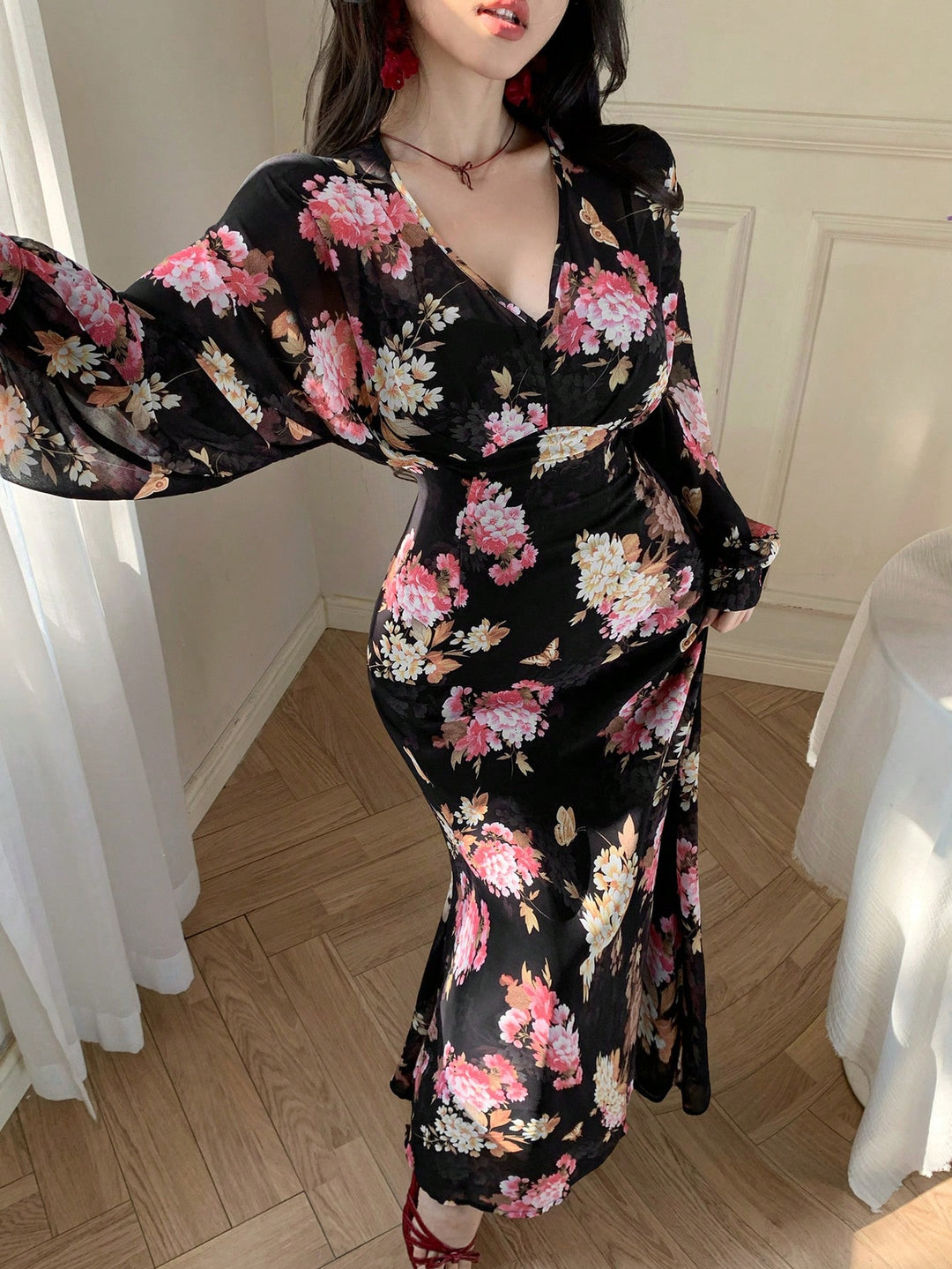 Rochie maxi SHEIN, negru