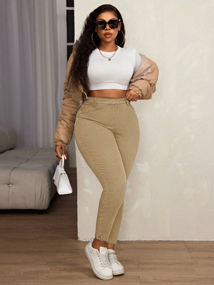 Jeans SHEIN, kaki