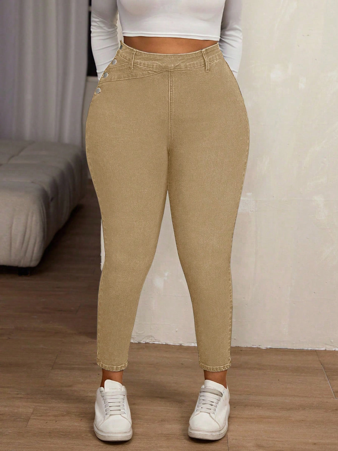 Jeans SHEIN, kaki