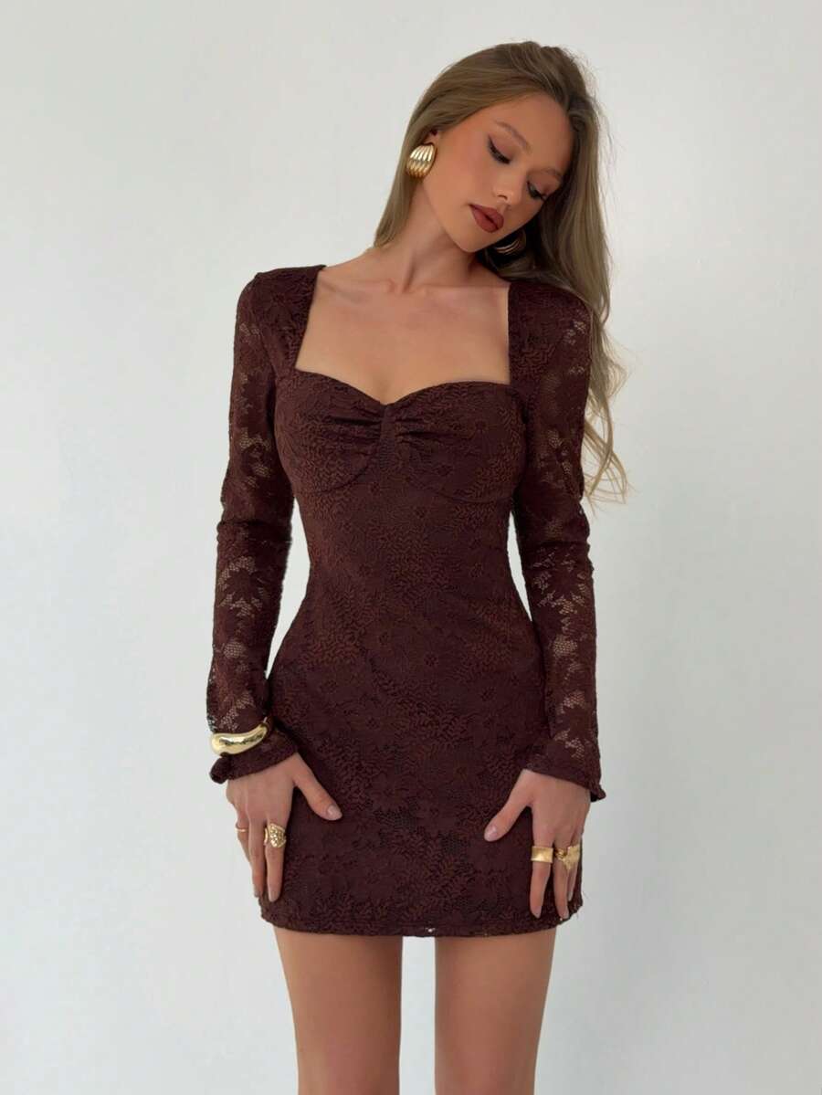 Rochie mini SHEIN, maro