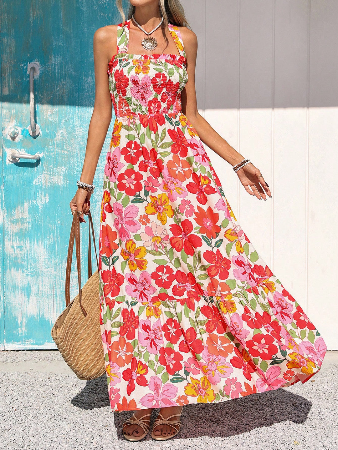 Rochie maxi SHEIN, mix culori