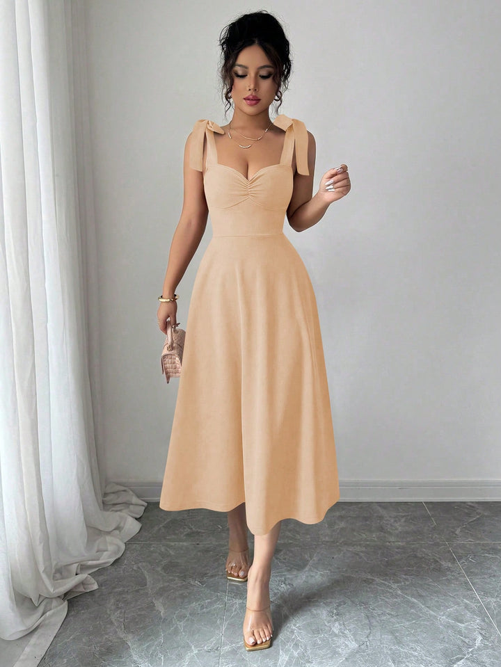 Rochie midi SHEIN, bej