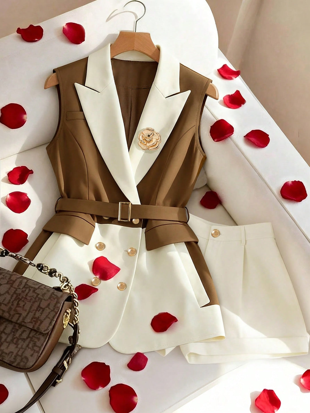 Costum SHEIN, mix culori