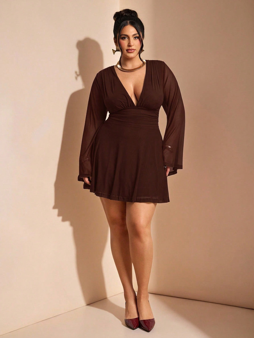 Rochie SHEIN, maro
