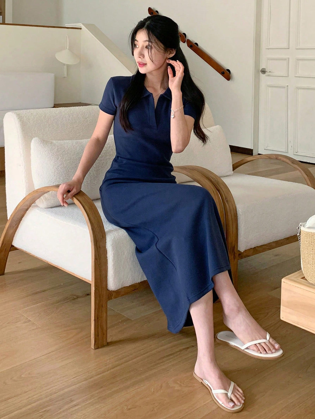 Rochie maxi SHEIN, albastru