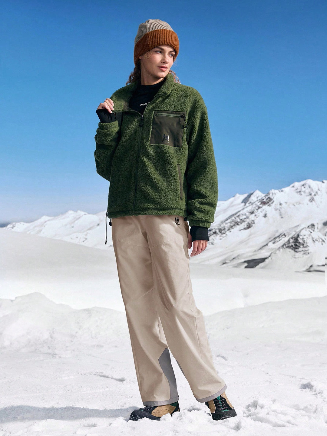 Pantaloni SHEIN, kaki