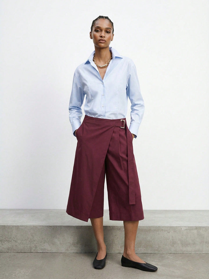 Pantaloni SHEIN, vișiniu