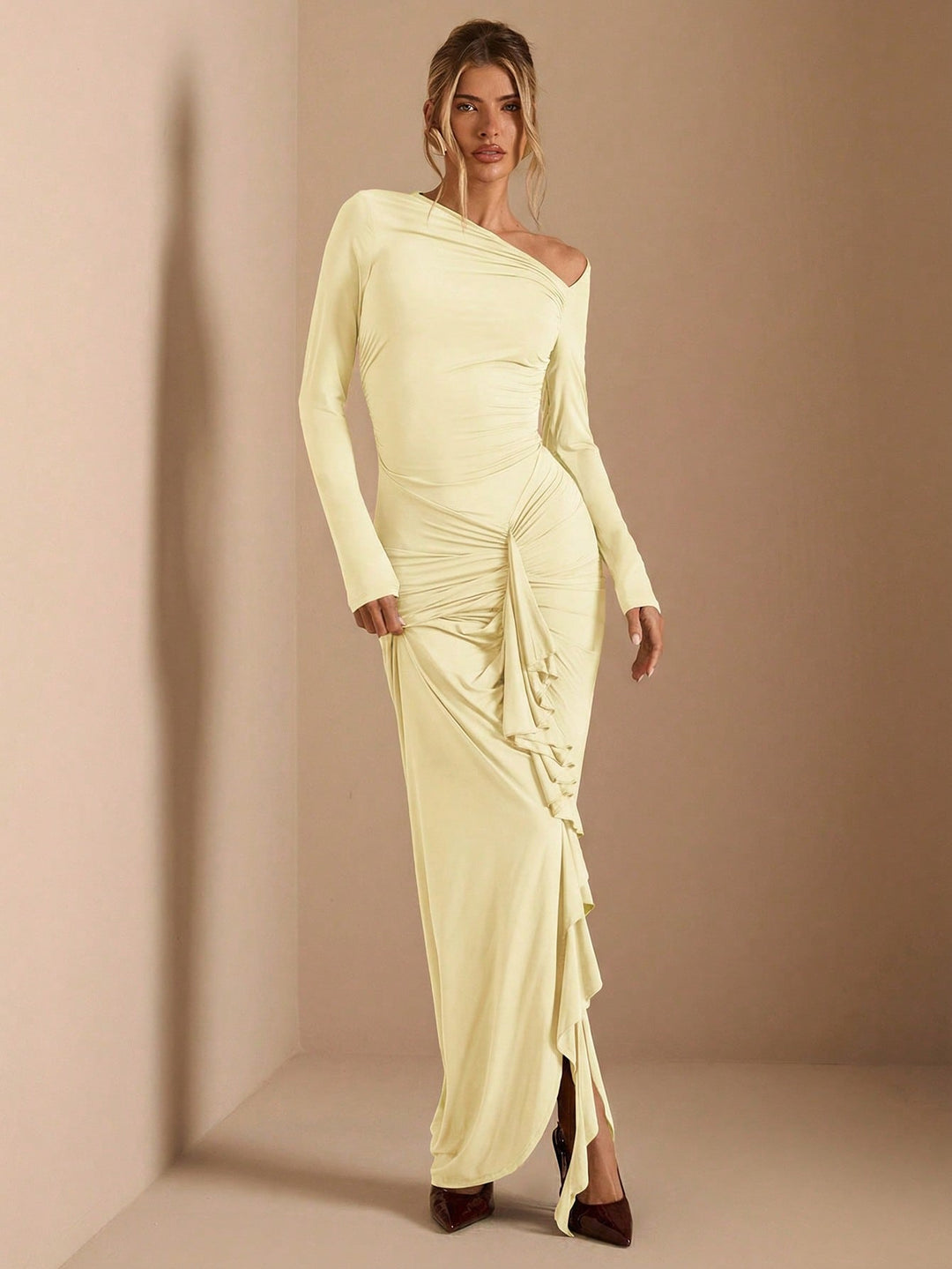 Rochie maxi SHEIN, galben