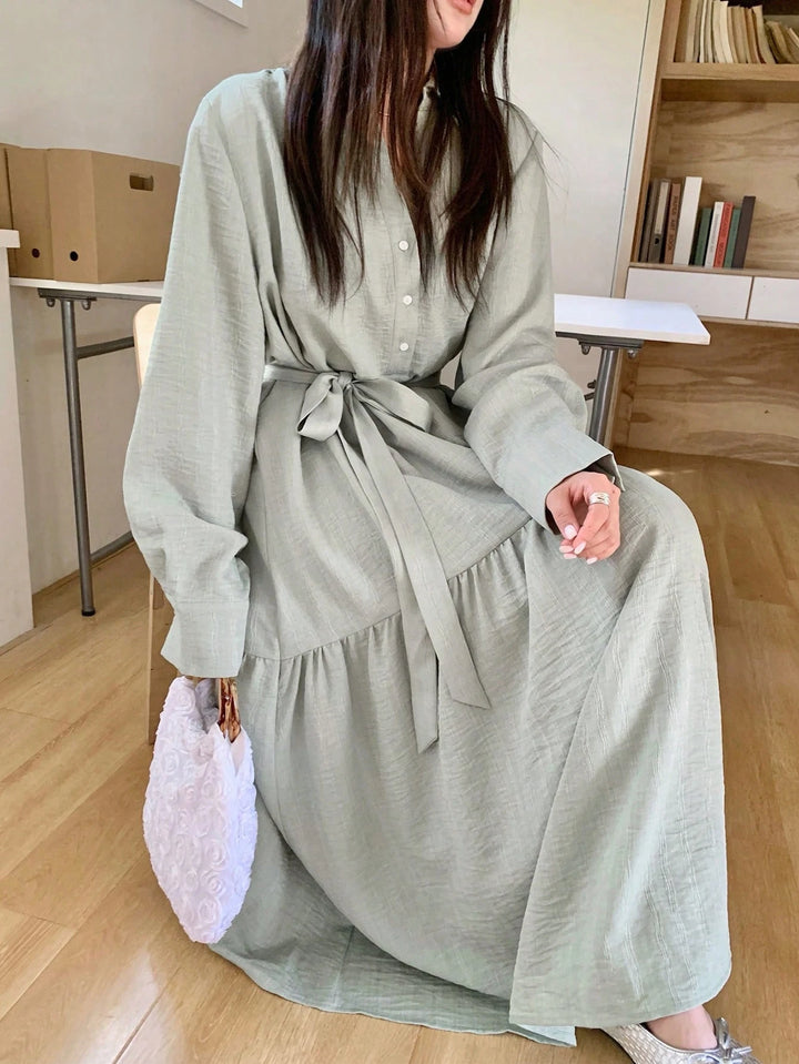 Rochie maxi SHEIN, verde