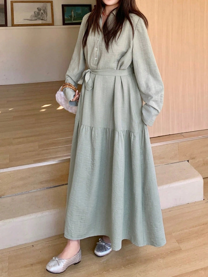Rochie maxi SHEIN, verde
