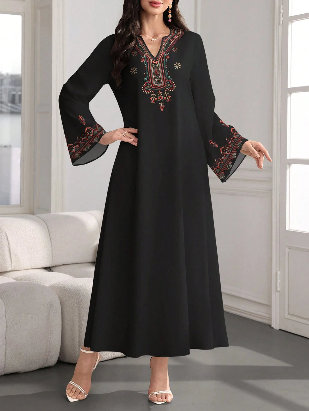 Rochie maxi SHEIN, negru