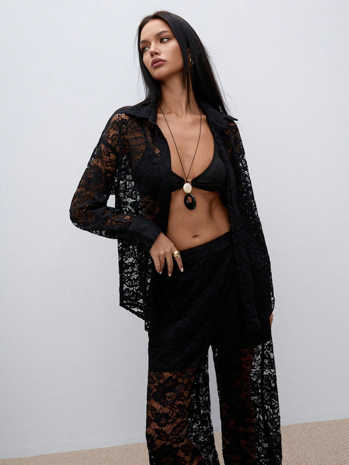 Top SHEIN, negru