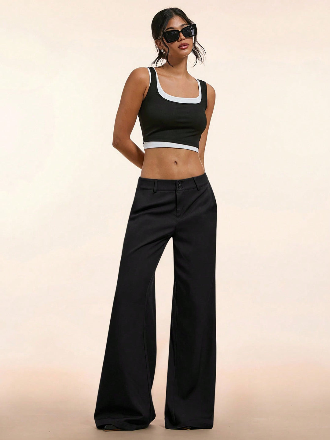 Pantaloni SHEIN, negru