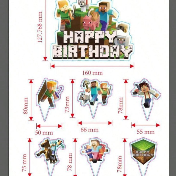 Ornament pentru tort SHEIN, mix culori