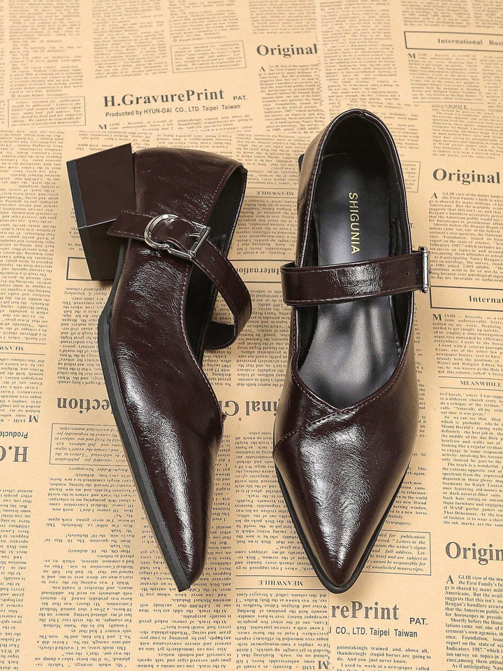 Pantofi SHEIN, maro