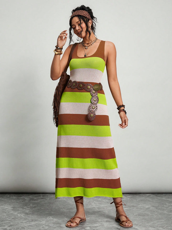 Rochie maxi SHEIN, mix culori