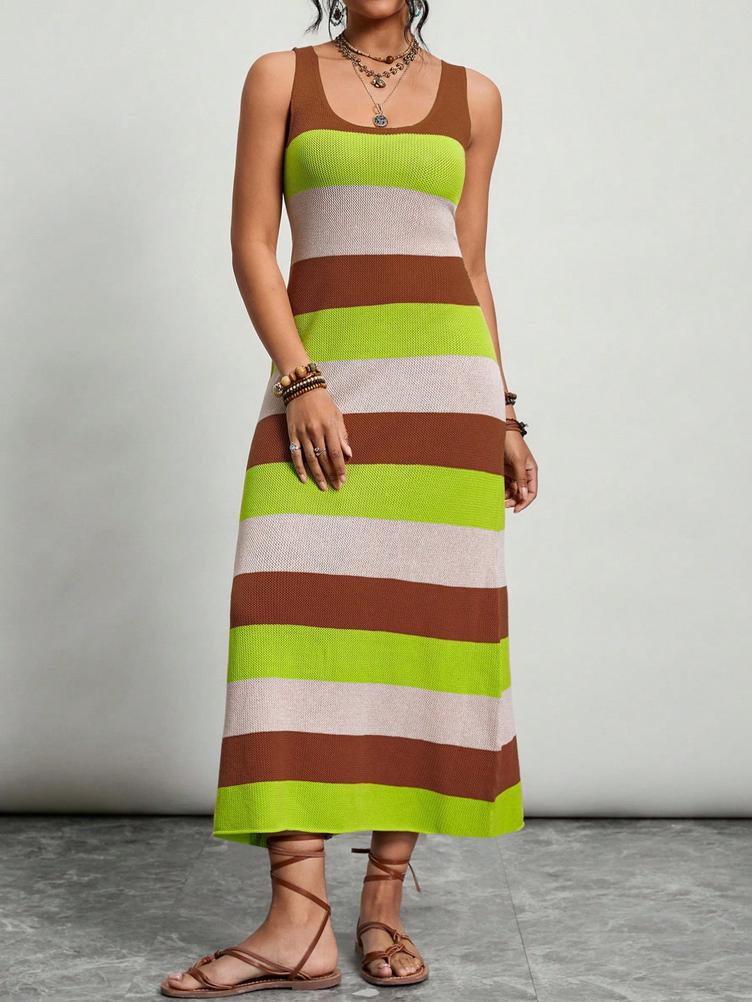 Rochie maxi SHEIN, mix culori