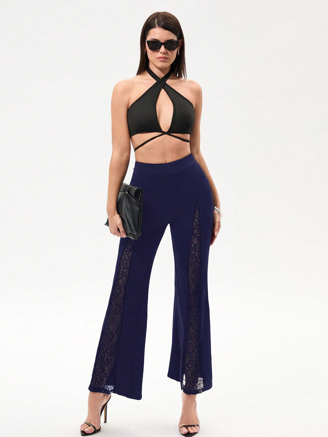 Pantaloni SHEIN, albastru