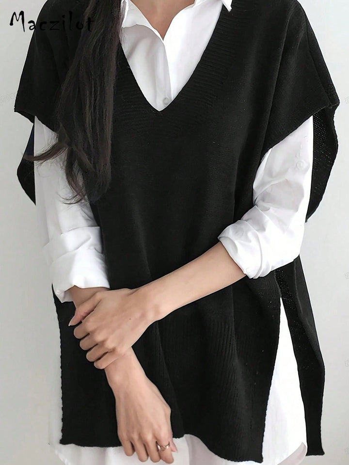 Vestă SHEIN, negru