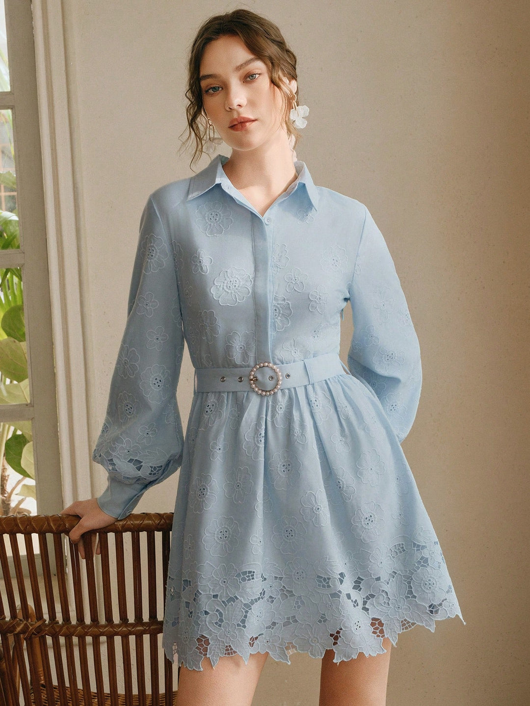 Rochie scurtă SHEIN, albastru