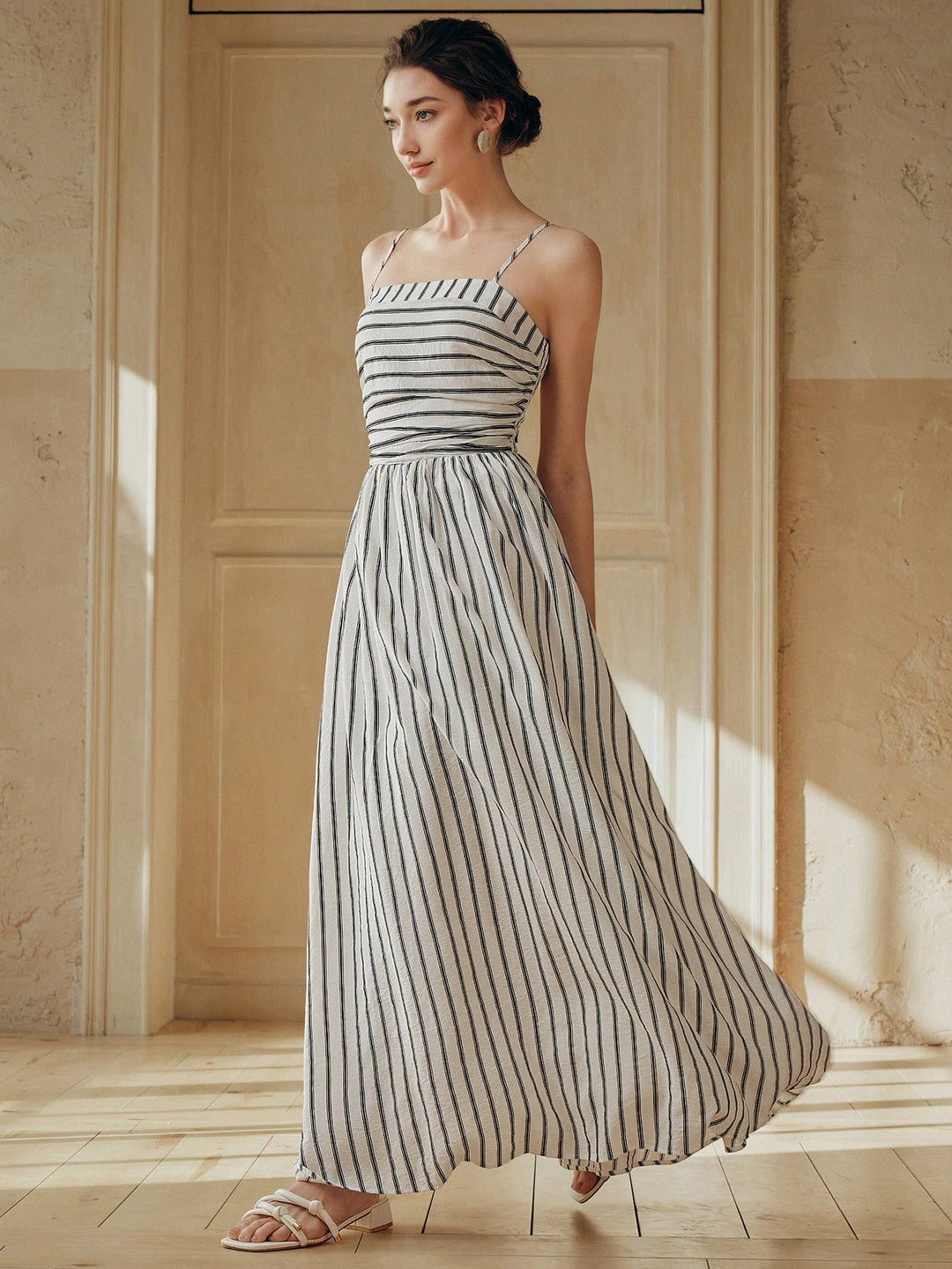 Rochie maxi SHEIN, alb