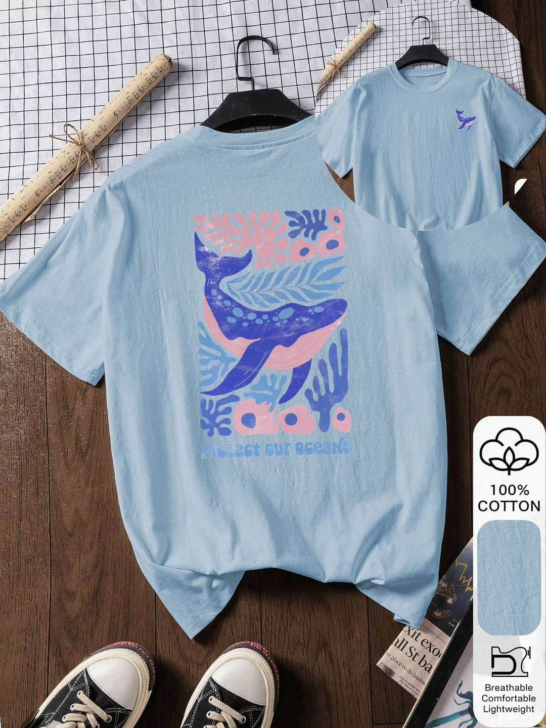 Tricou SHEIN, albastru