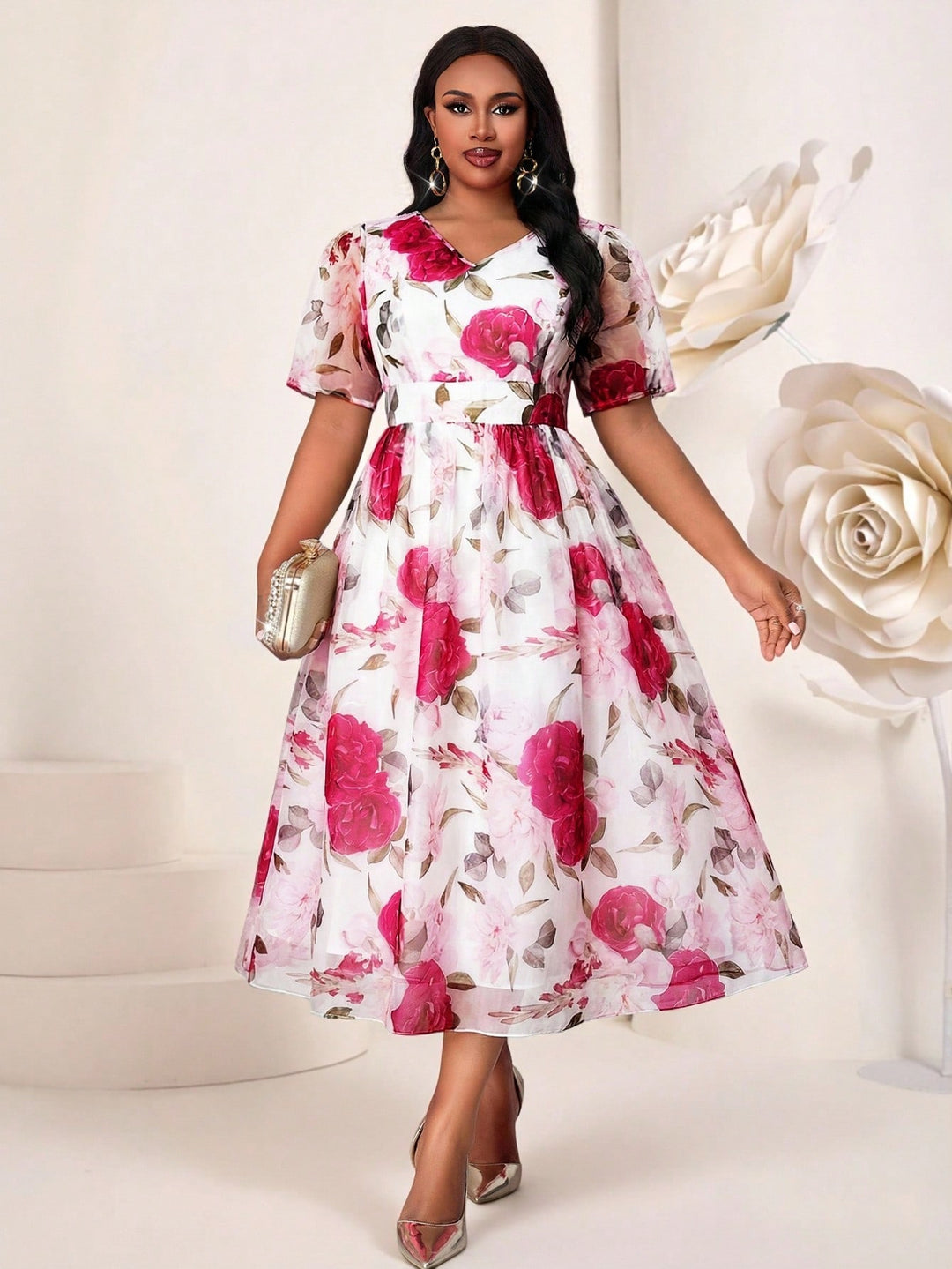 Rochie SHEIN, mix culori