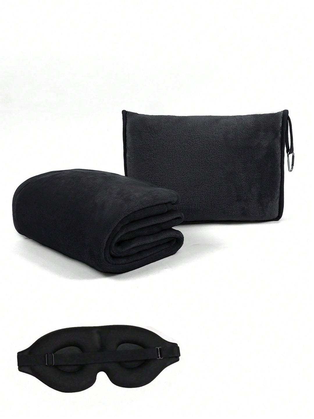 Set de patură pentru călătorie SHEIN, negru