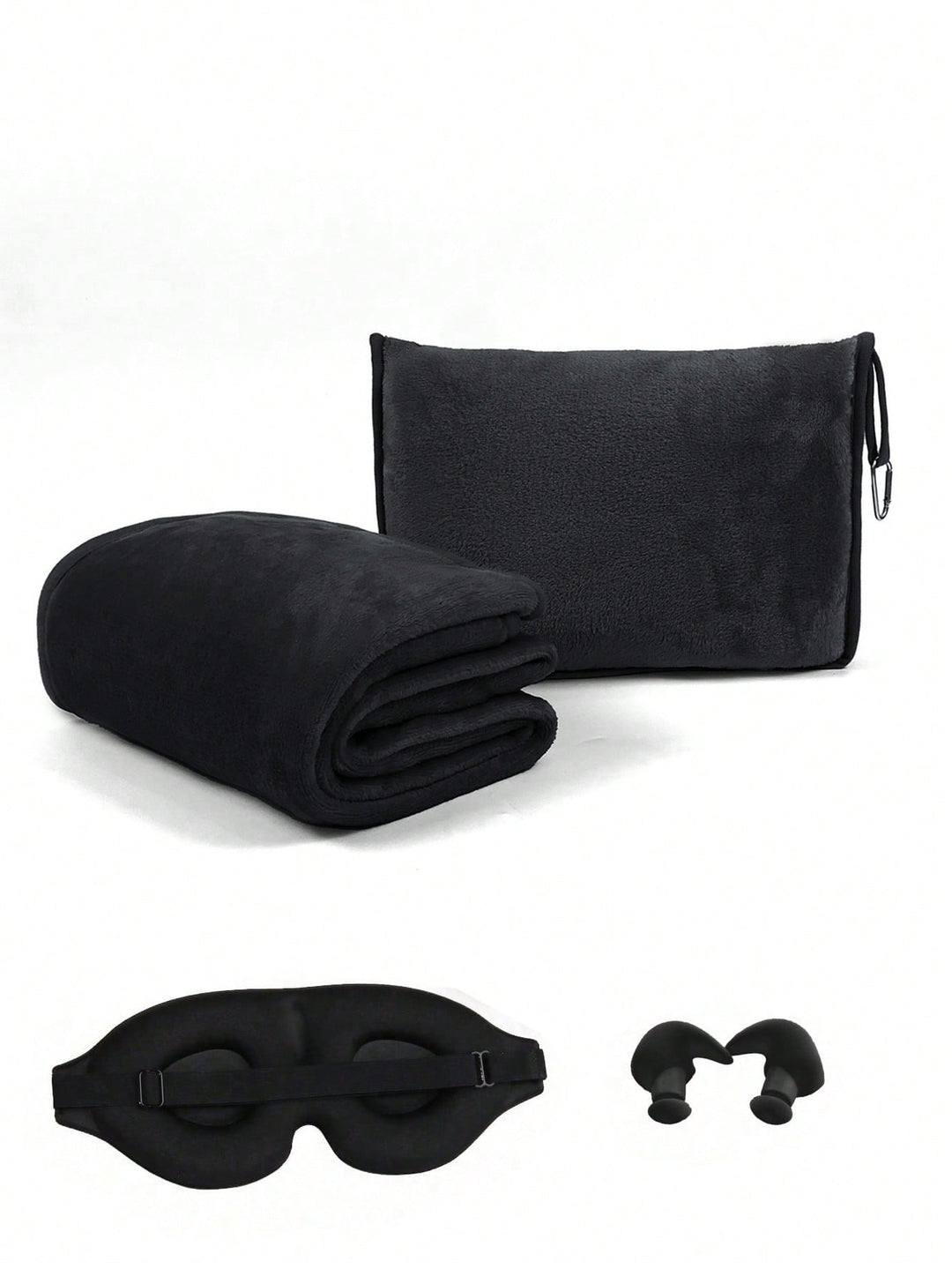 Set de patură pentru călătorie SHEIN, negru