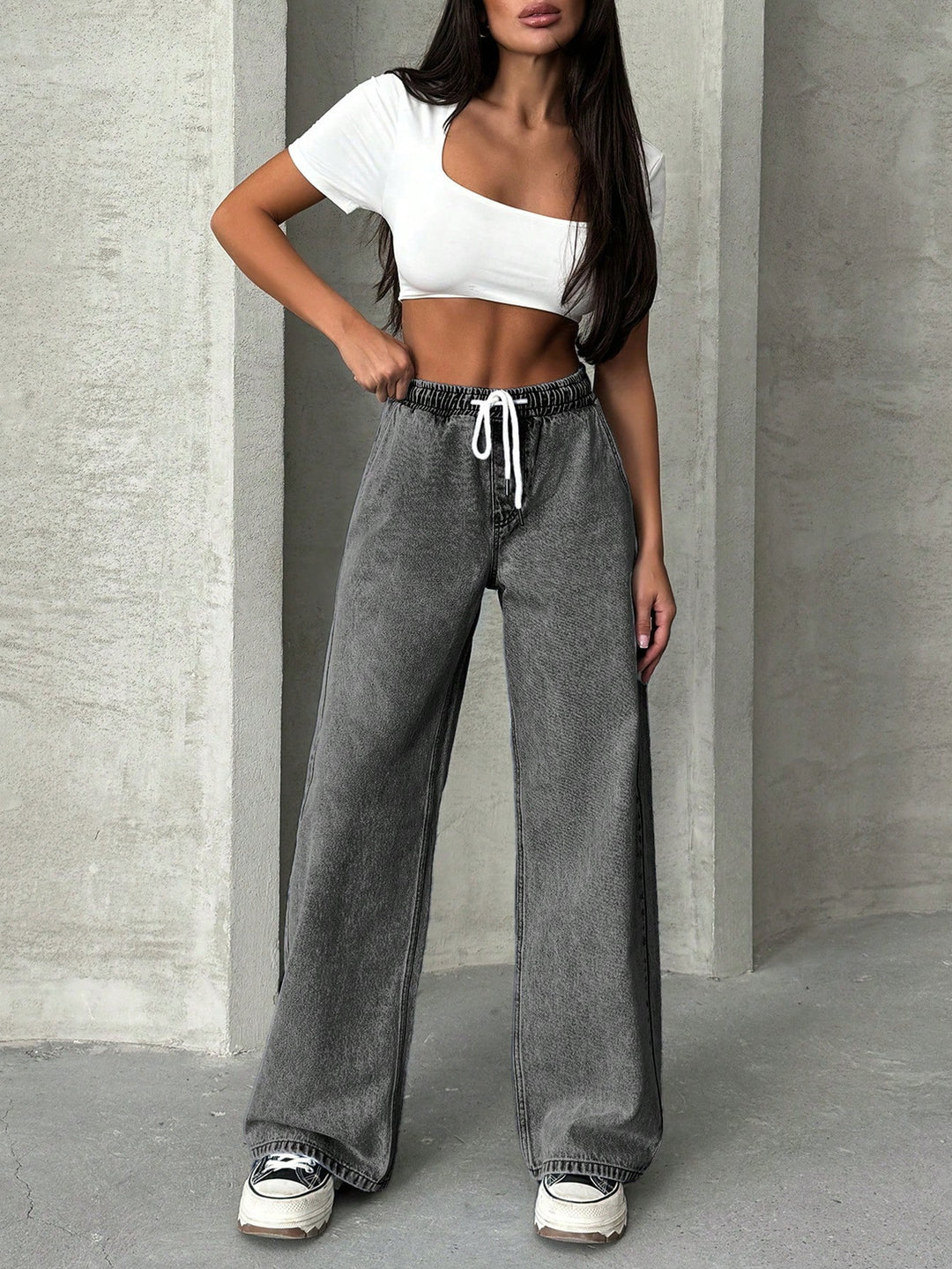Jeans SHEIN, gri