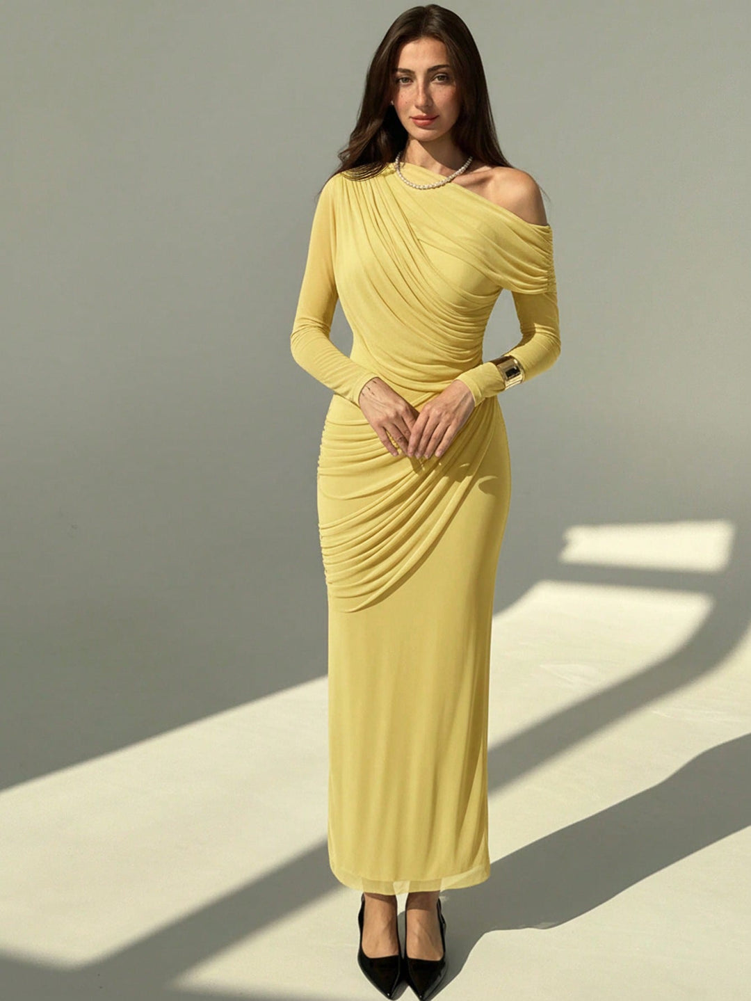 Rochie maxi SHEIN, galben
