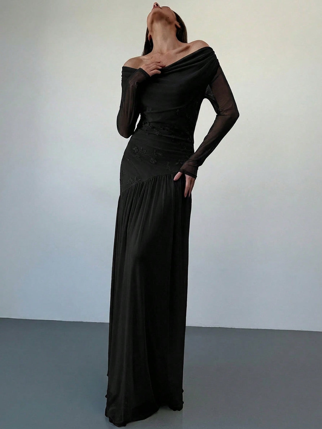 Rochie maxi SHEIN, negru