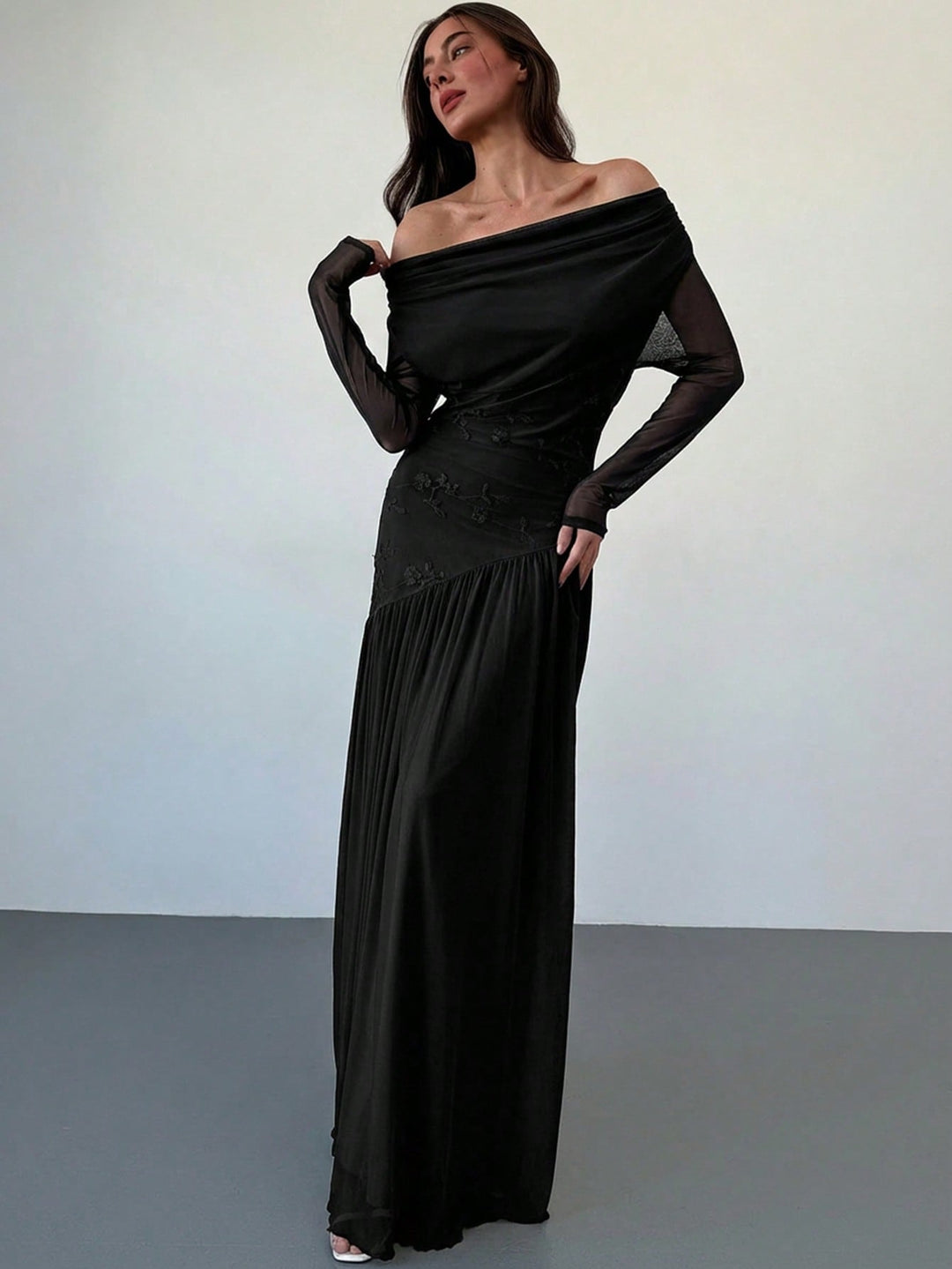 Rochie maxi SHEIN, negru