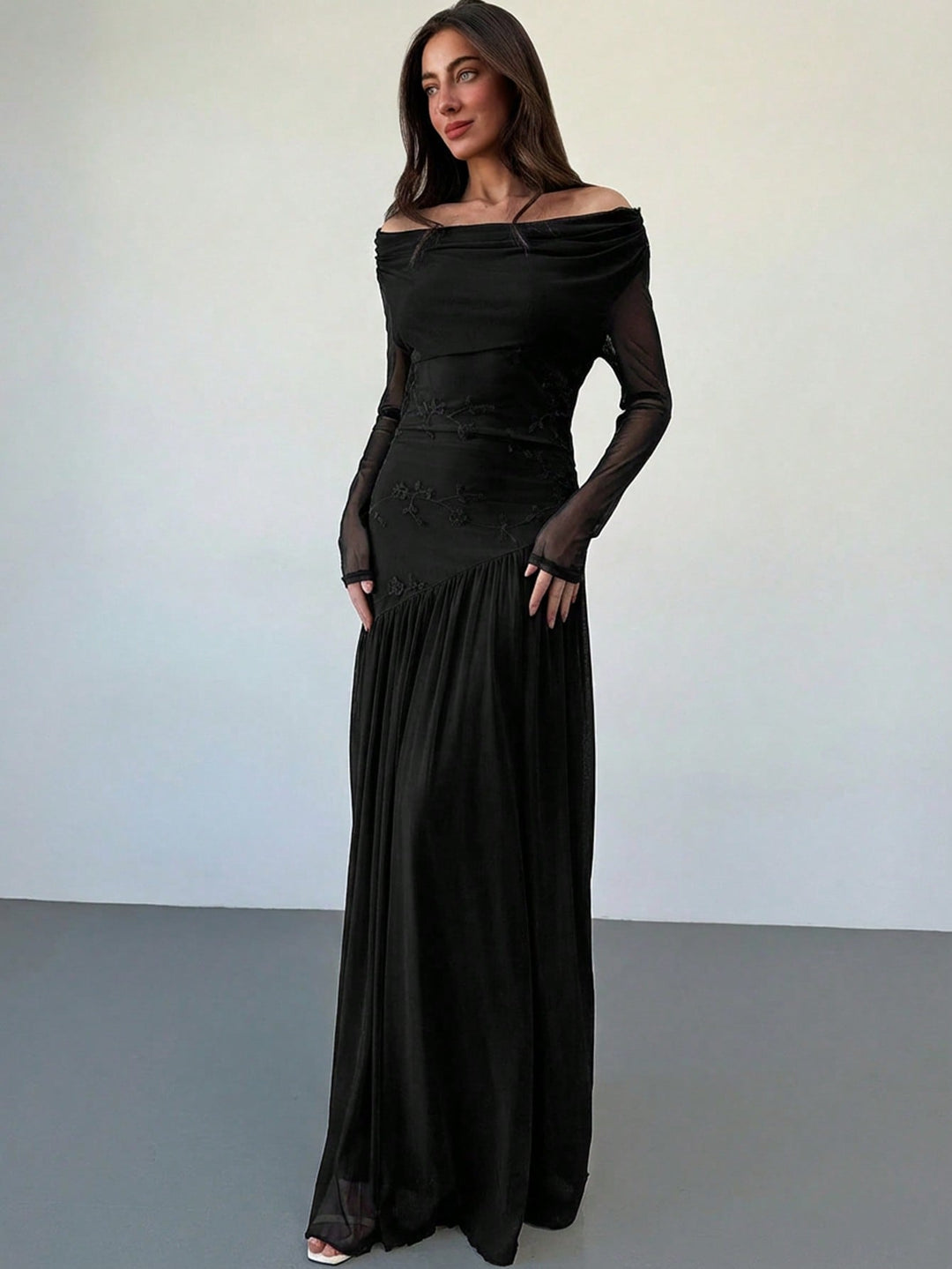 Rochie maxi SHEIN, negru