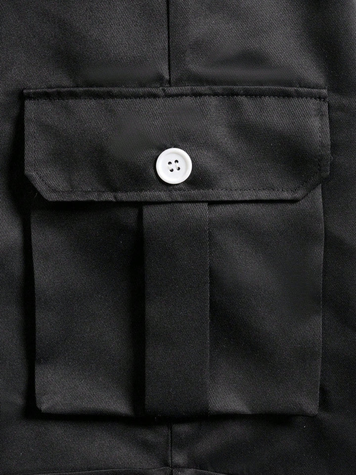 Pantaloni scurți SHEIN, negru