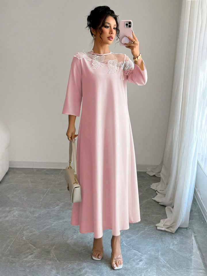 Rochie maxi SHEIN, roz