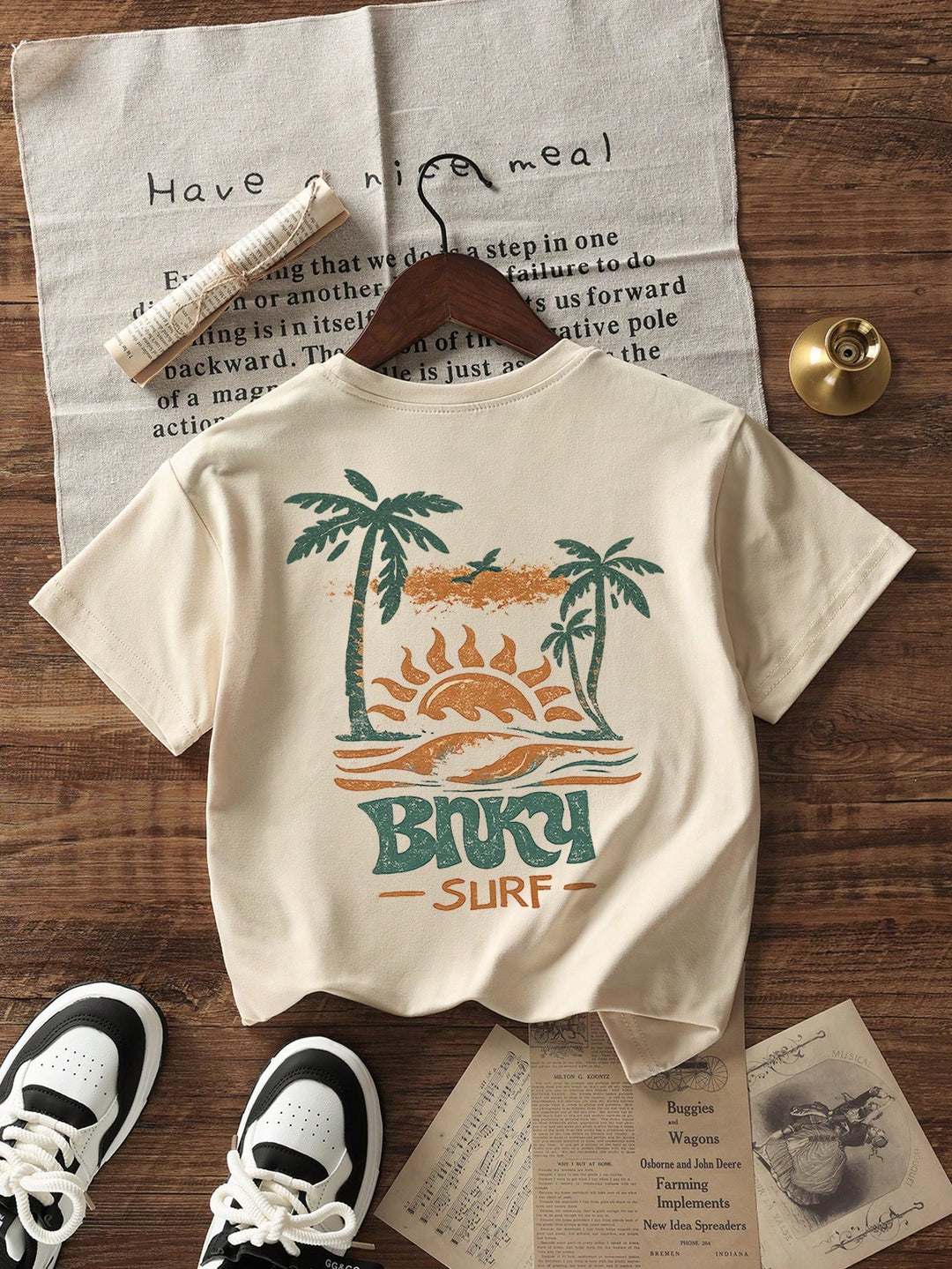 Tricou SHEIN, crem
