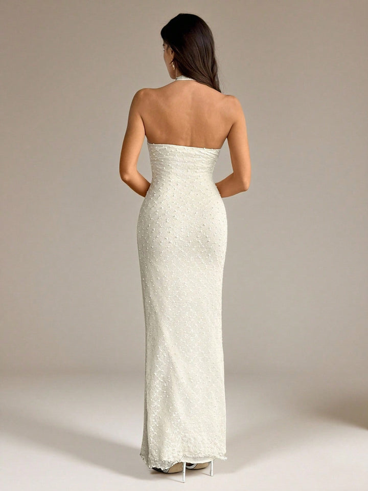 Rochie maxi SHEIN, bej