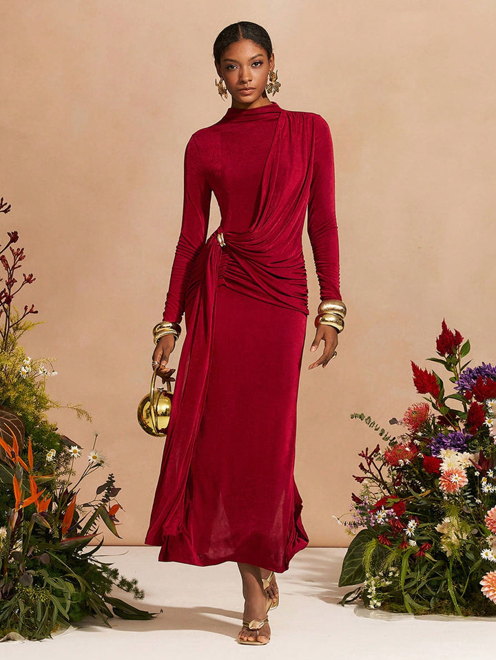 Rochie maxi SHEIN, vișiniu