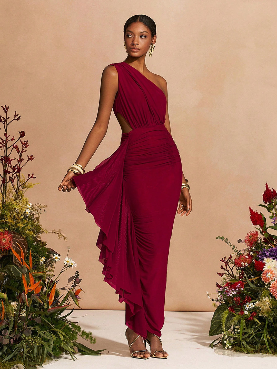 Rochie maxi SHEIN, roșu