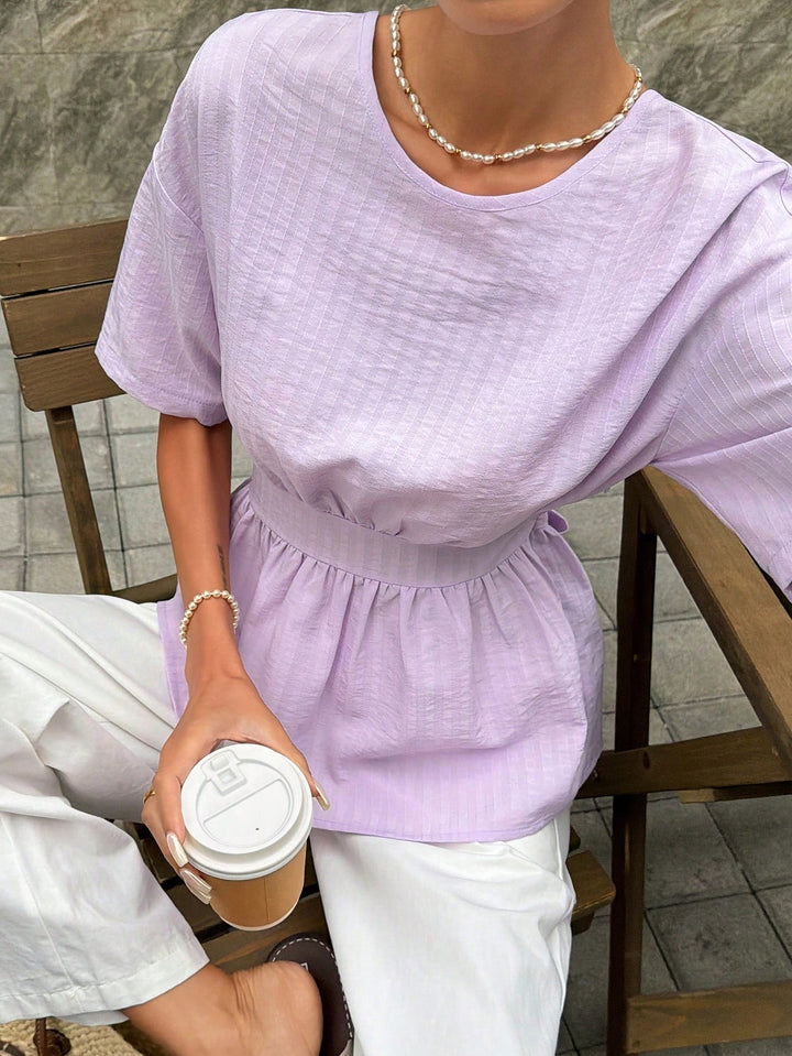 Bluza tip cămașă SHEIN, roz