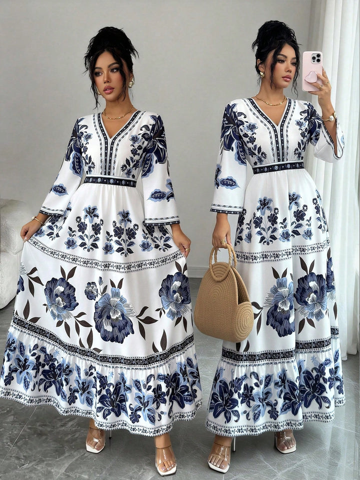 Rochie maxi SHEIN, mix culori