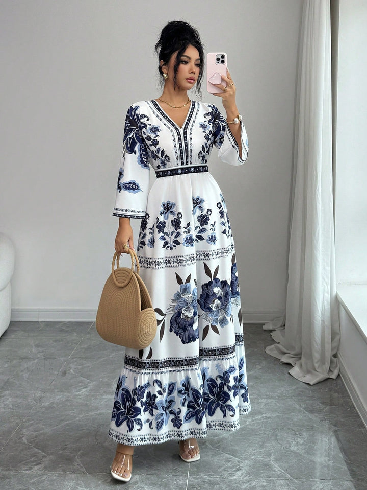 Rochie maxi SHEIN, mix culori